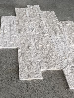 White sandstone culture stone panel